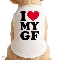I Love My GF Girlfriend Doggie Tank thumb 0