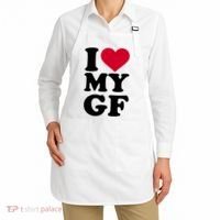I Love My GF Girlfriend Apron thumb 2
