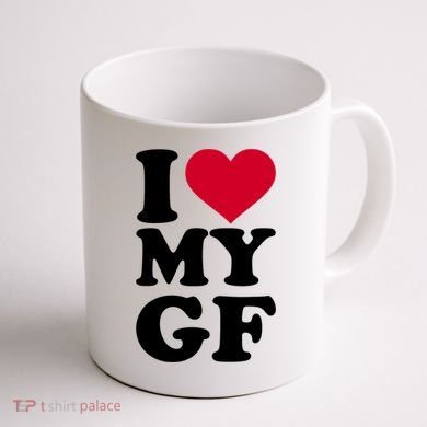 I Love My GF Girlfriend Coffee Mug back