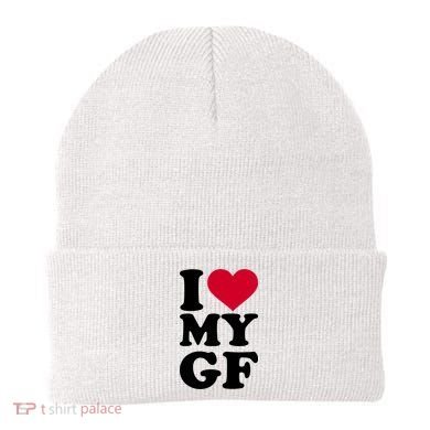 I Love My GF Girlfriend Beanie