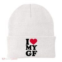 I Love My GF Girlfriend Beanie thumb 0