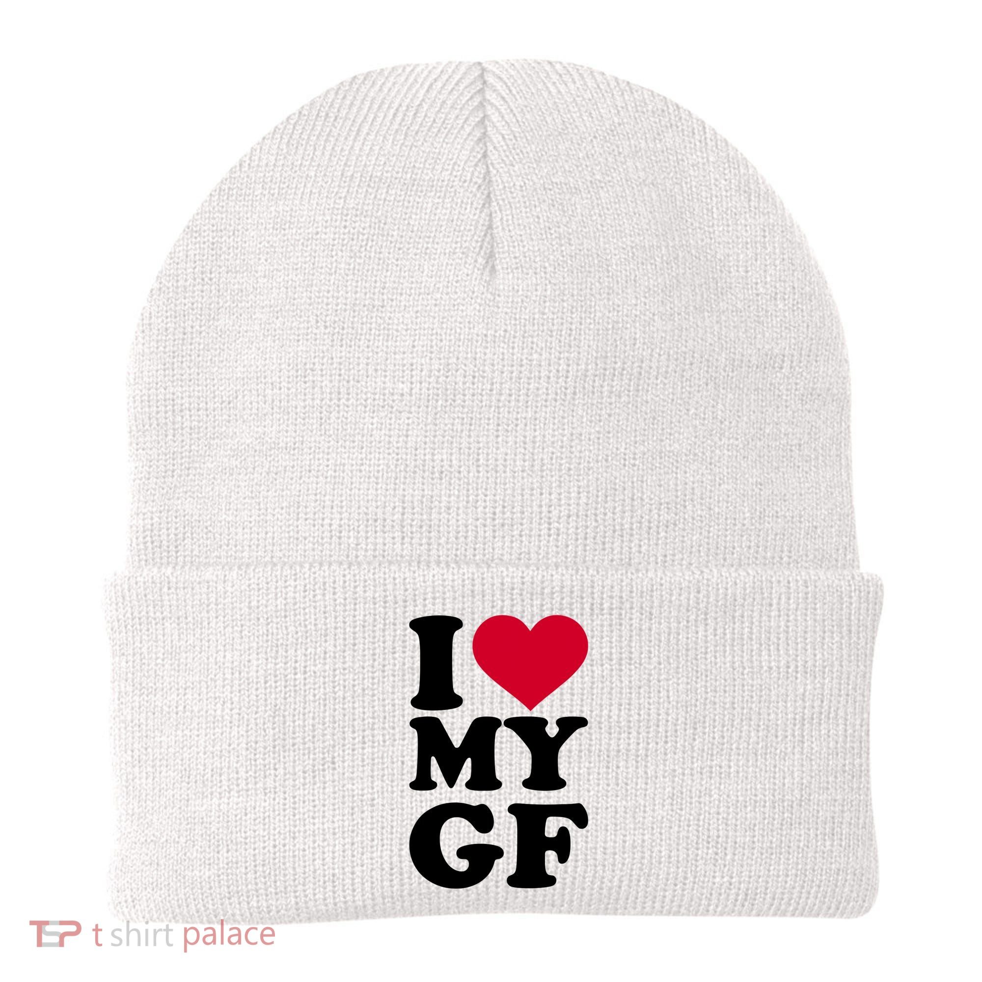 I Love My GF Girlfriend Beanie