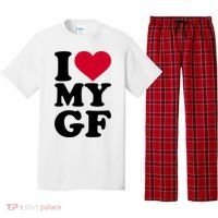 I Love My GF Girlfriend Pajama Set thumb 0