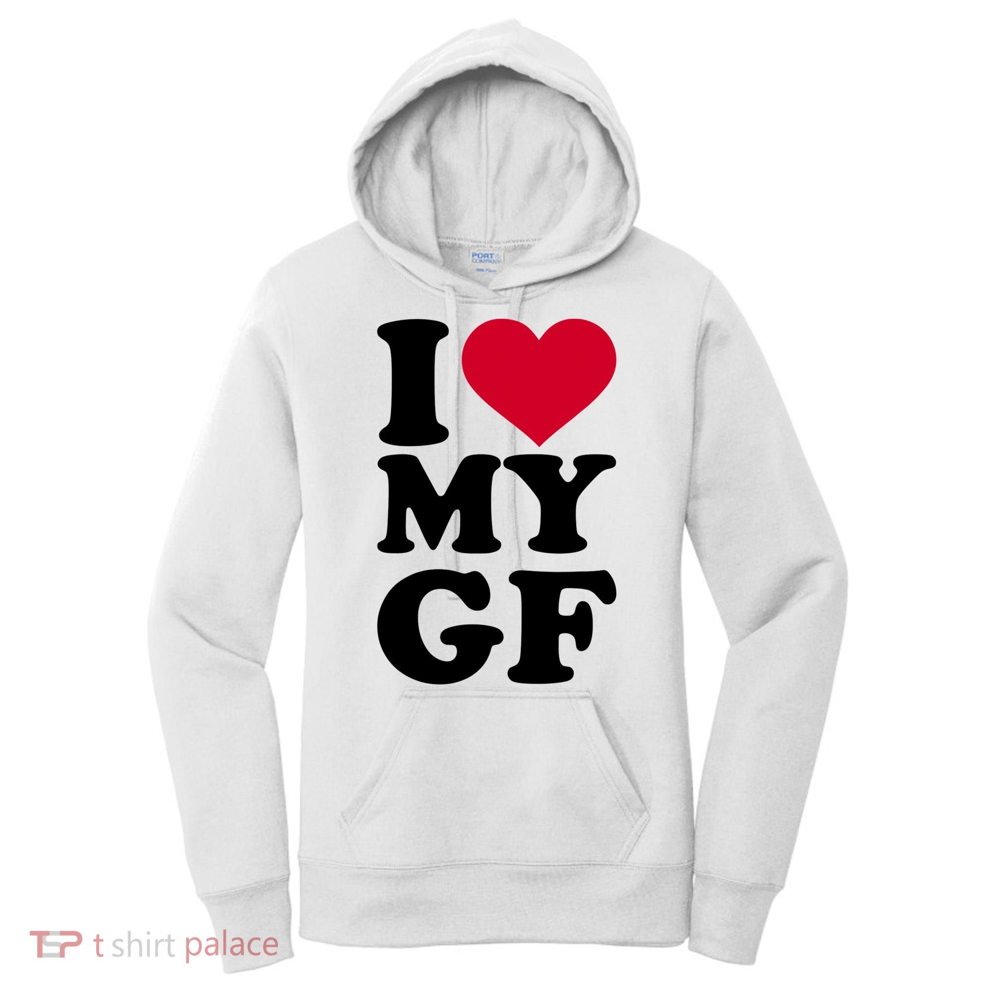 I Love My GF Girlfriend Women's Hoodie