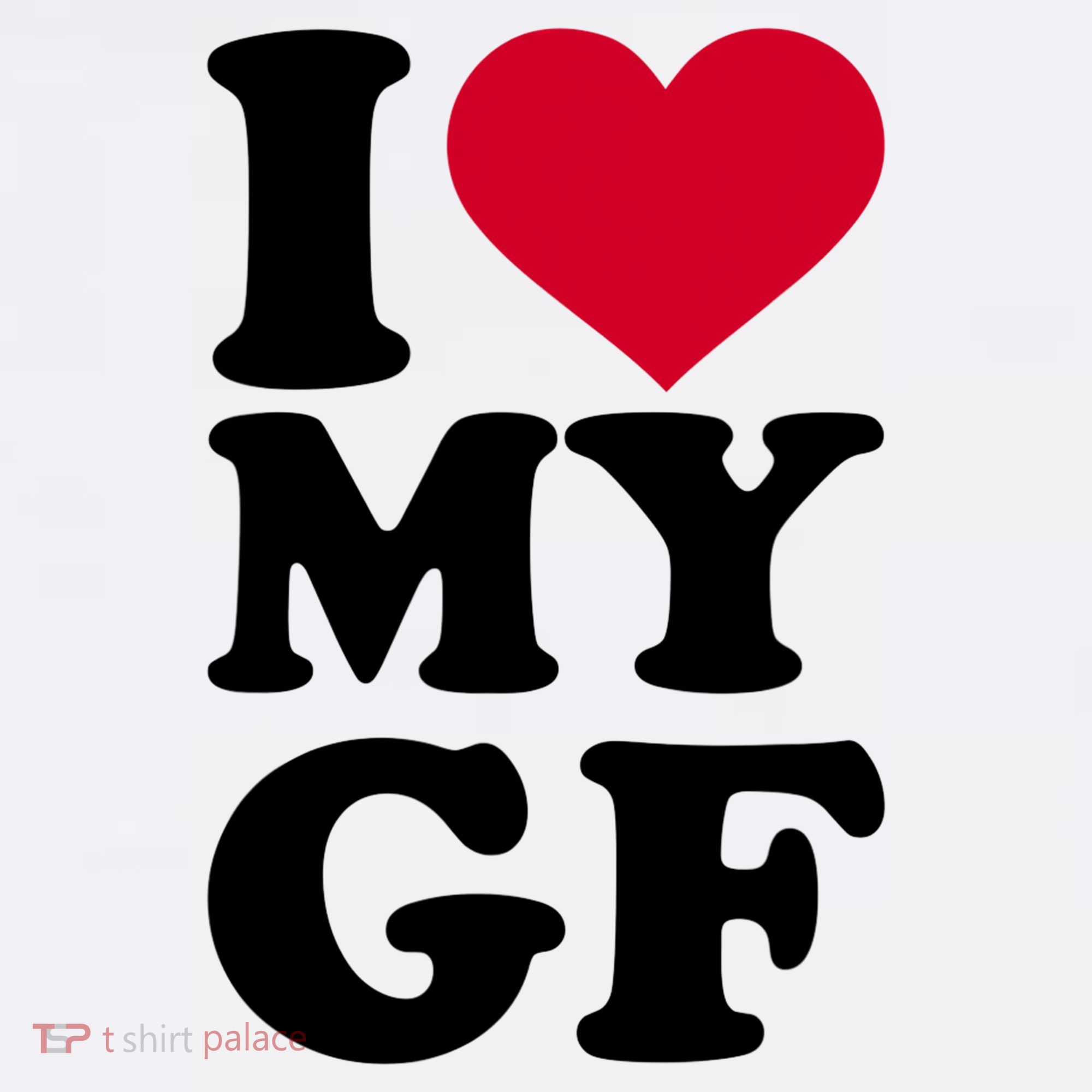 I Love My GF Girlfriend Women's Hoodie