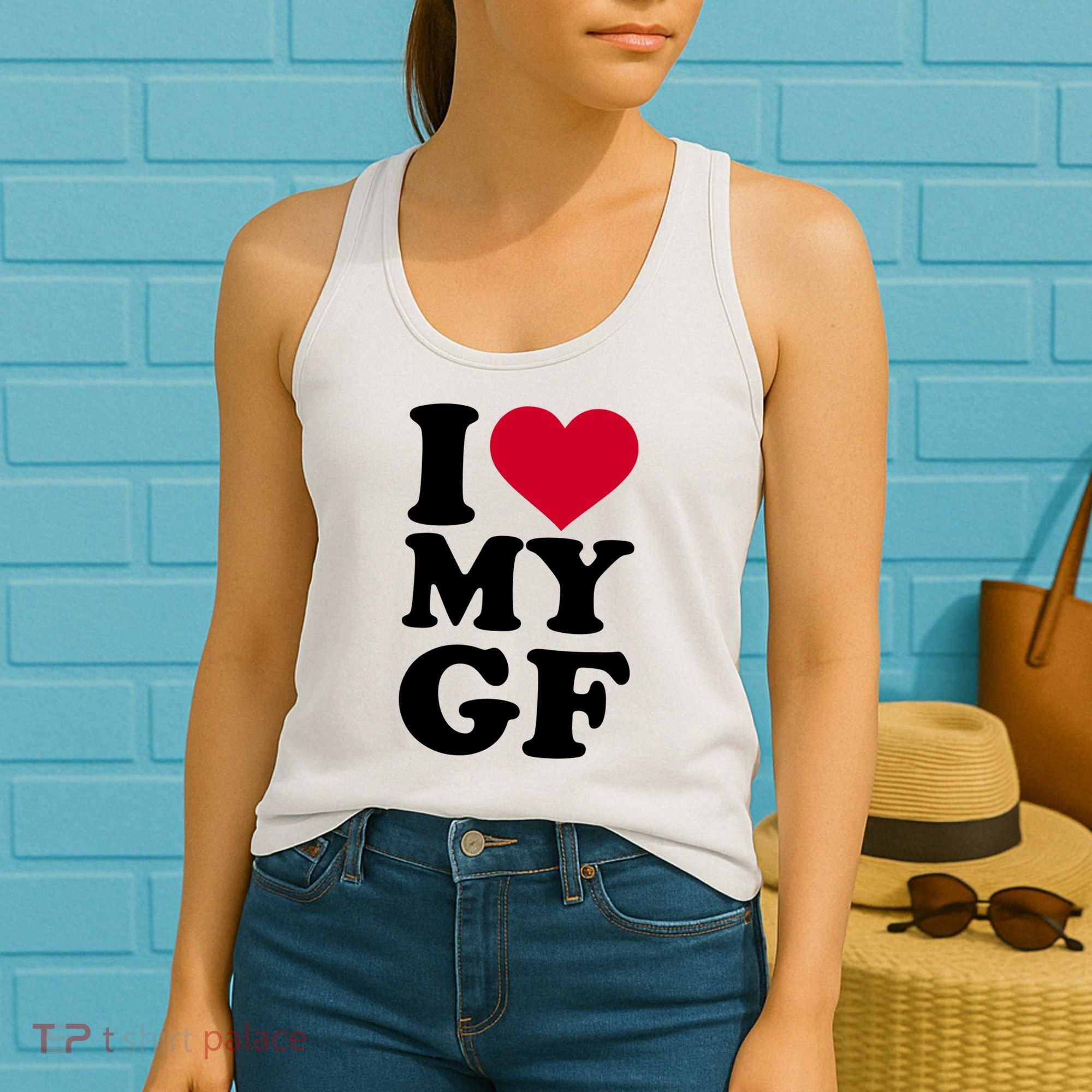 I Love My GF Girlfriend Women's Tank Top
