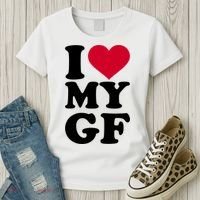 I Love My GF Girlfriend Women's T-Shirt thumb 3
