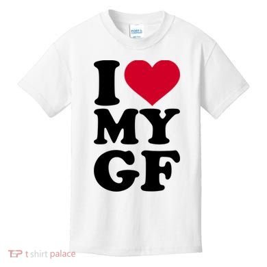 I Love My GF Girlfriend Kids T-Shirt