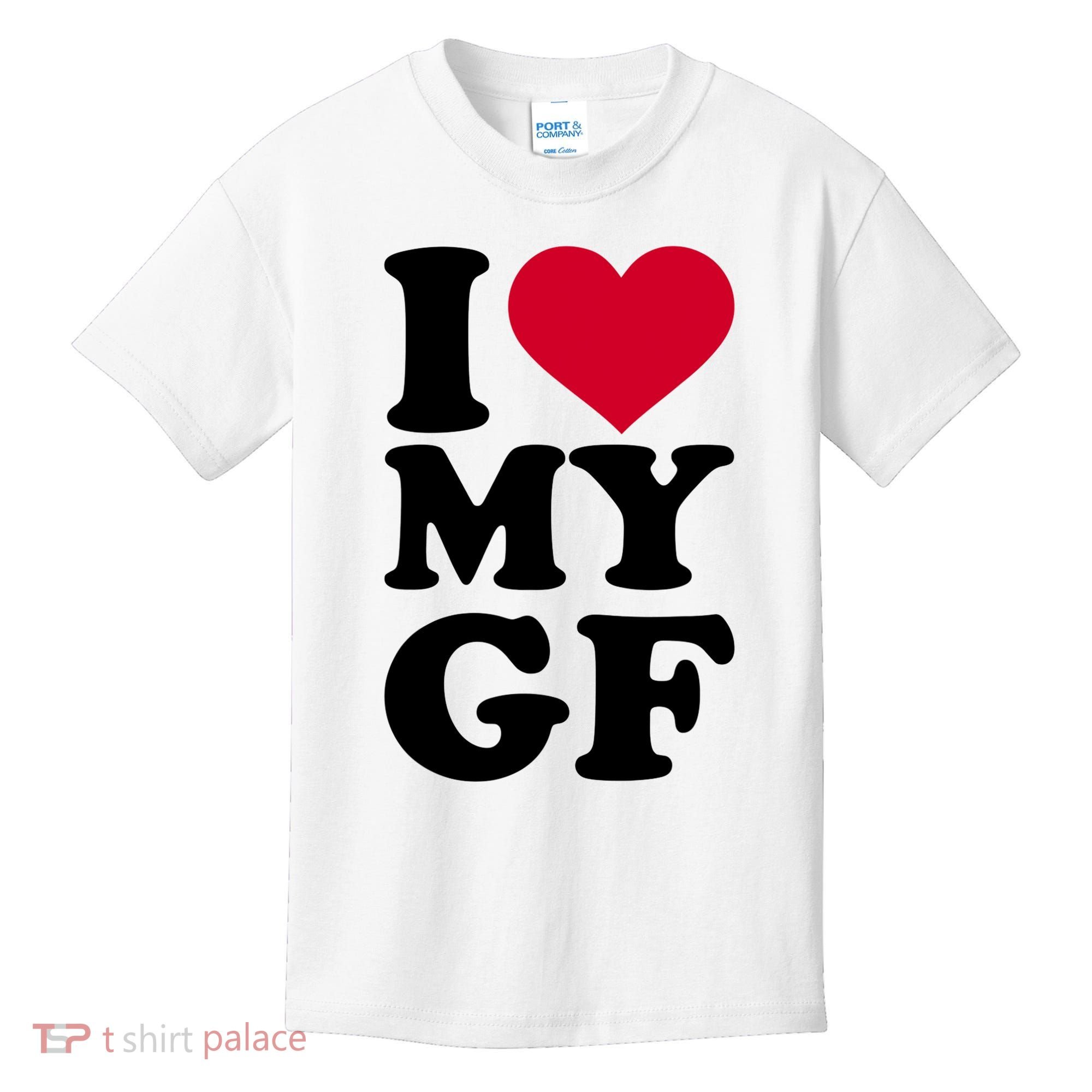I Love My GF Girlfriend Kids T-Shirt