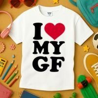I Love My GF Girlfriend Kids T-Shirt thumb 3