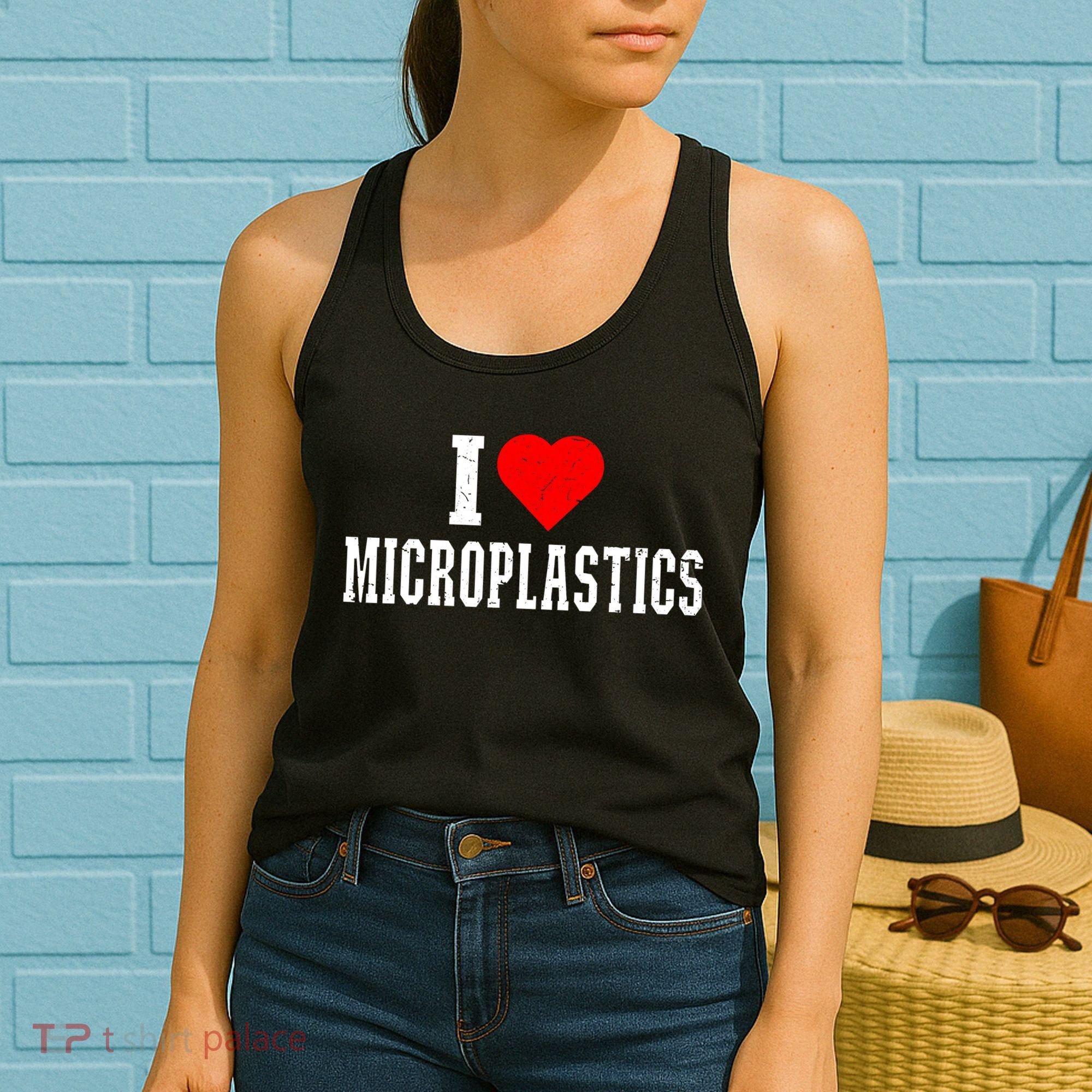 i love microplastics Women's Tank Top