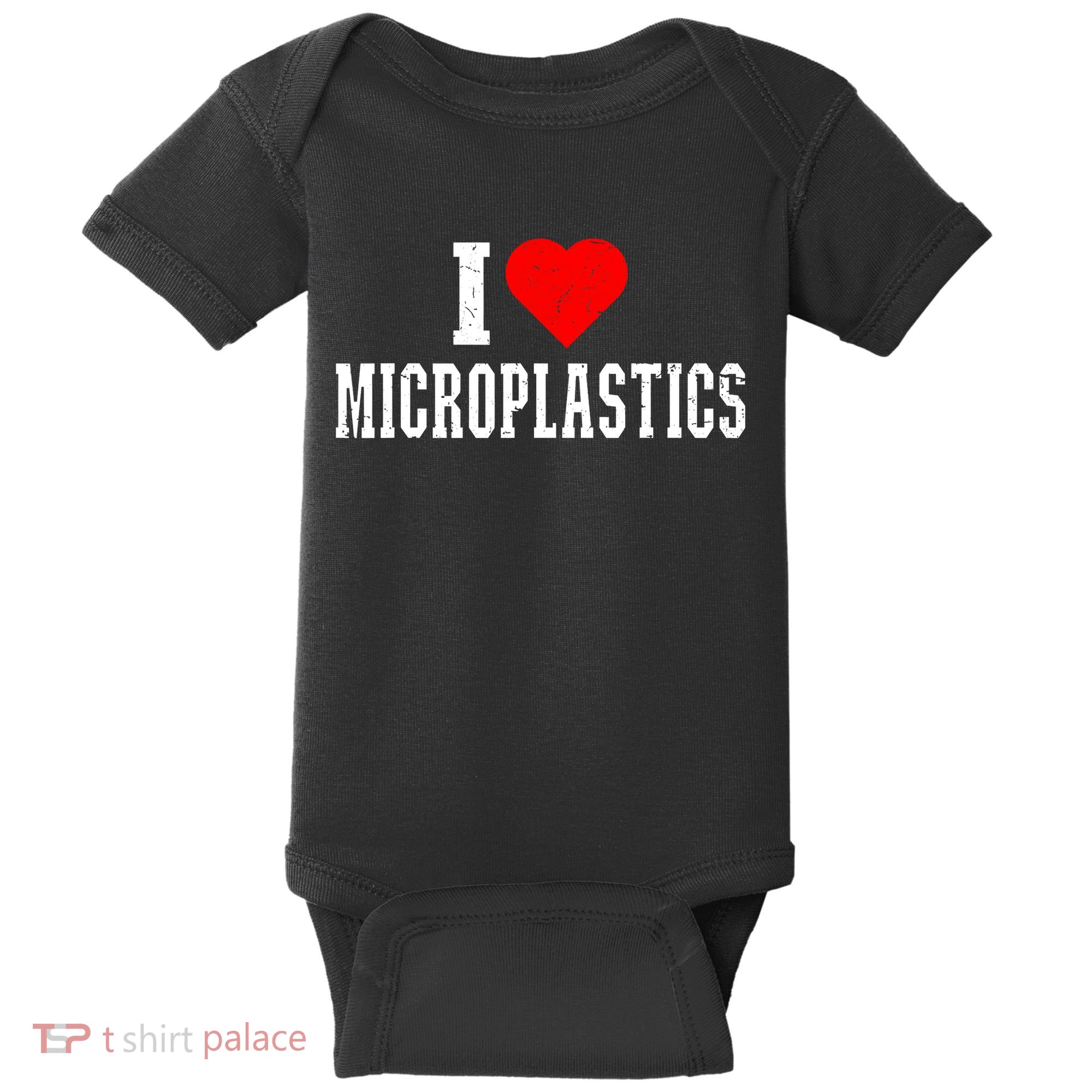i love microplastics Baby Bodysuit