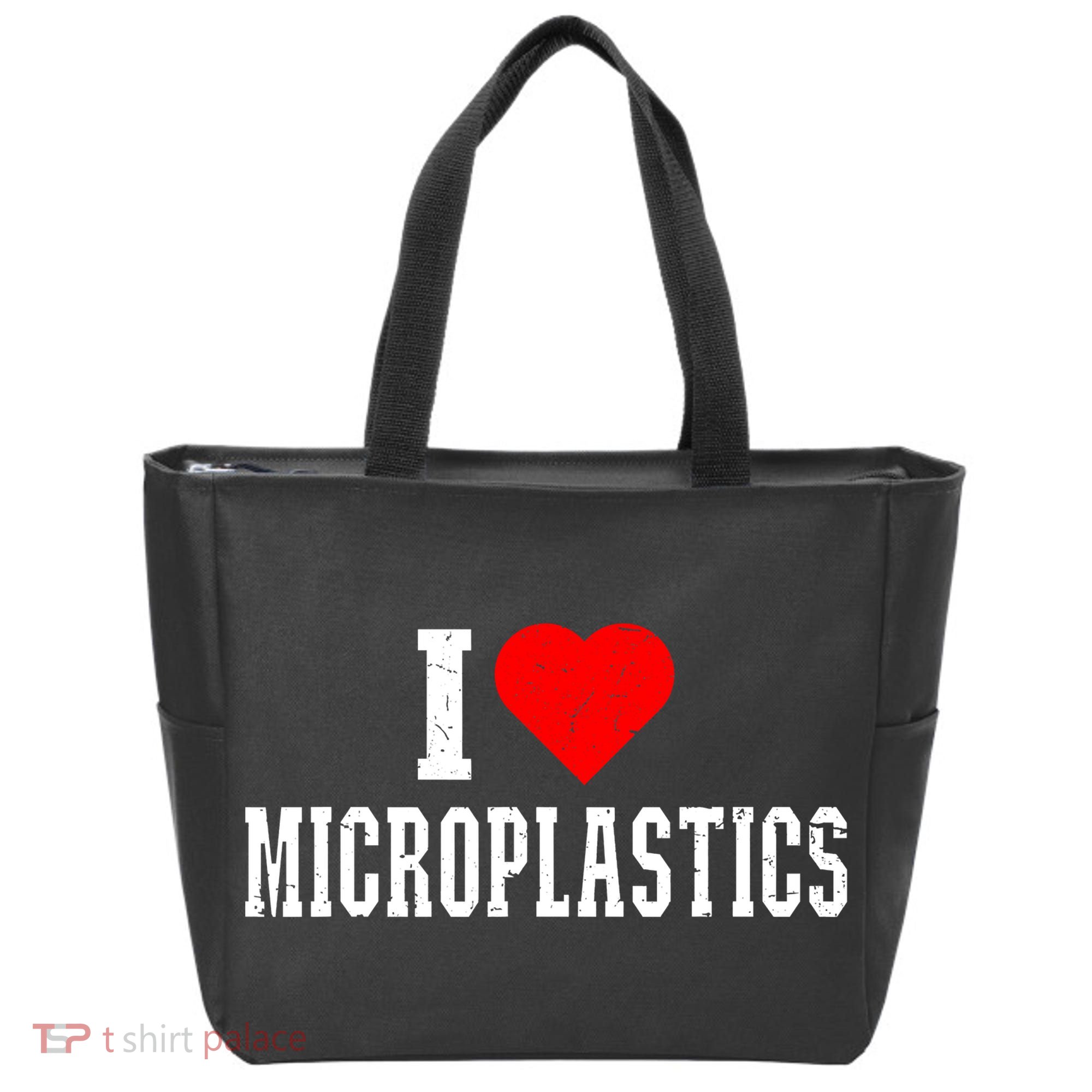 i love microplastics Tote Bag