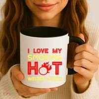I Love My Smoking Hot Welder Husband Coffee Mug thumb 3