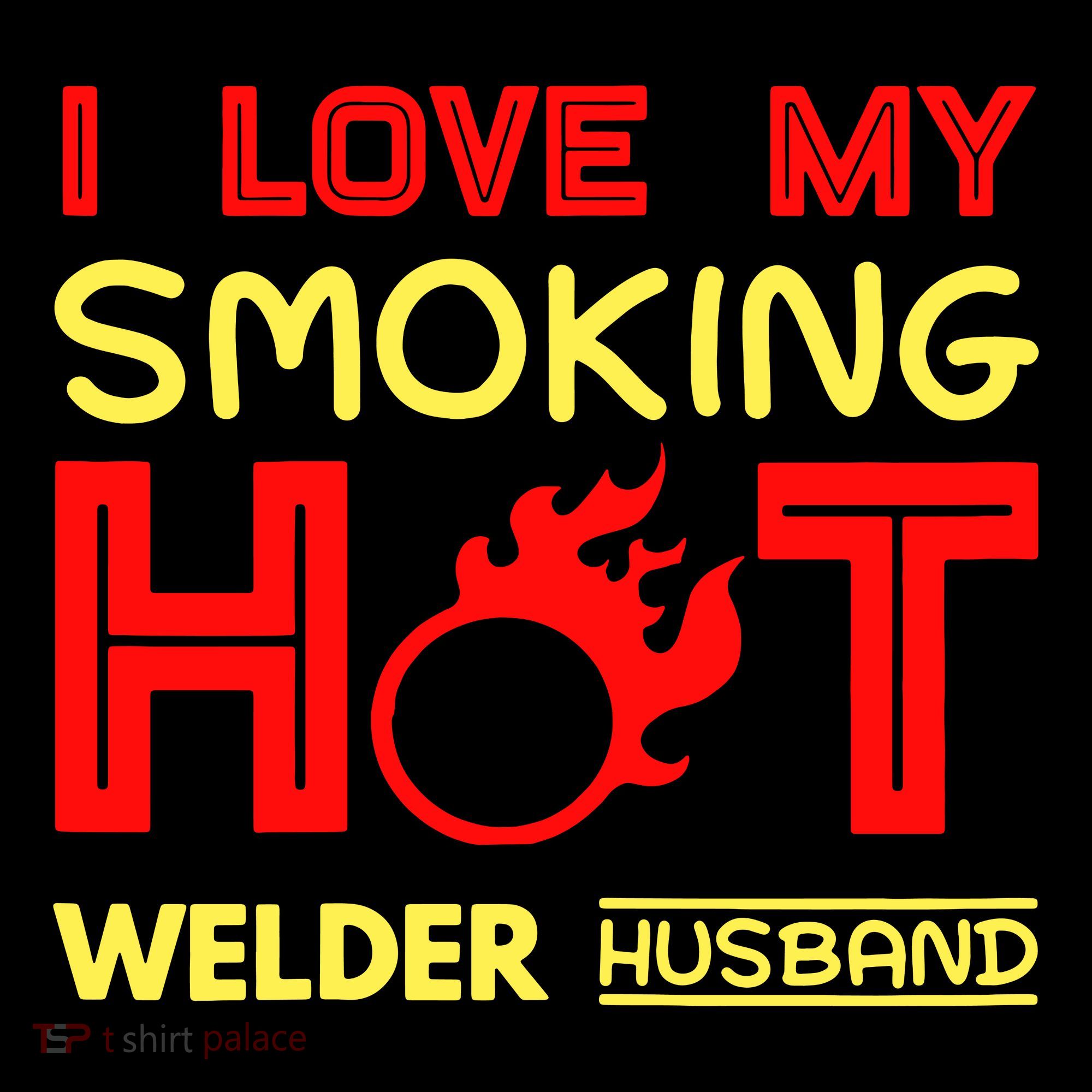 I Love My Smoking Hot Welder Husband Coffee Mug