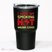 I Love My Smoking Hot Welder Husband Tumbler thumb 0