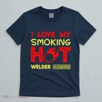 I Love My Smoking Hot Welder Husband T-Shirt thumb 5