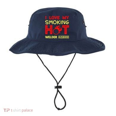 I Love My Smoking Hot Welder Husband Bucket Hat