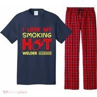 I Love My Smoking Hot Welder Husband Pajama Set thumb 0