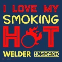 I Love My Smoking Hot Welder Husband Visor thumb 3