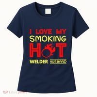 I Love My Smoking Hot Welder Husband Women's T-Shirt thumb 0