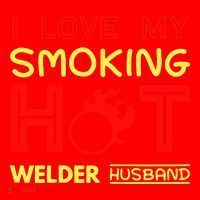 I Love My Smoking Hot Welder Husband Santa Hat thumb 1