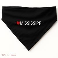 I Love Mississippi USA-Made Doggie Bandana thumb 0