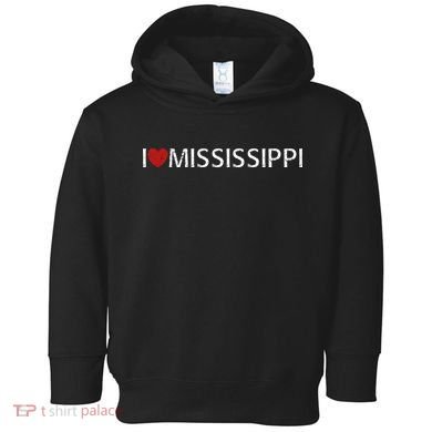 I Love Mississippi Toddler Hoodie