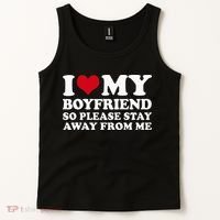 I Love My Boyfriend So Please Stay Away From Me Tank Top thumb 2