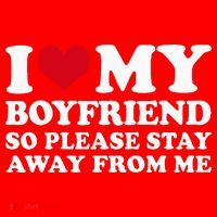 I Love My Boyfriend So Please Stay Away From Me Santa Hat thumb 1