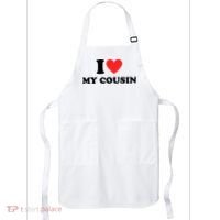 I Love My Cousin Apron thumb 0