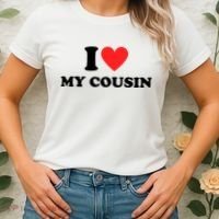 I Love My Cousin Women's T-Shirt thumb 2