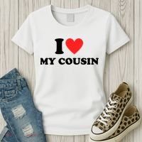 I Love My Cousin Women's T-Shirt thumb 3