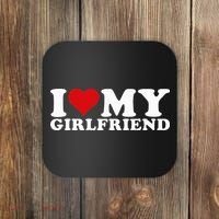 I Love My Girlfriend Gf I Heart My Girlfriend GF Coaster thumb 0