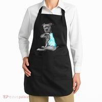 I Love Mom Tattoo Pitbull Dog Lover  Gift Pitbull Mom Apron thumb 2