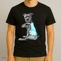 I Love Mom Tattoo Pitbull Dog Lover  Gift Pitbull Mom T-Shirt thumb 3
