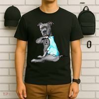 I Love Mom Tattoo Pitbull Dog Lover  Gift Pitbull Mom T-Shirt thumb 6