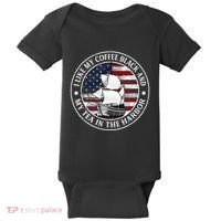 I Like My Coffee Black And My Tea In The Harbor Us History Baby Bodysuit thumb 0