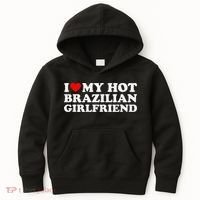 I Love My Hot Brazilian Girlfriend Kids Hoodie thumb 0