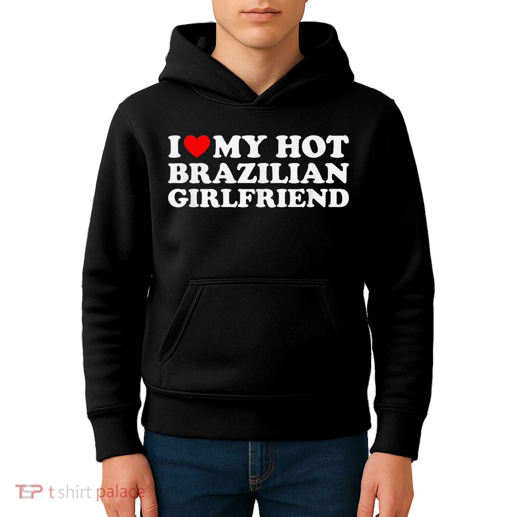 I Love My Hot Brazilian Girlfriend Kids Hoodie