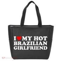 I Love My Hot Brazilian Girlfriend Tote Bag thumb 0