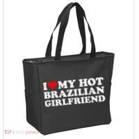 I Love My Hot Brazilian Girlfriend Tote Bag thumb 2