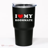I Love My Roommate I Heart My Roommate Tumbler thumb 0