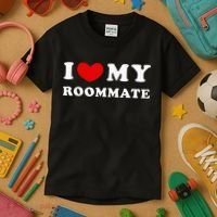 I Love My Roommate I Heart My Roommate Kids T-Shirt thumb 3