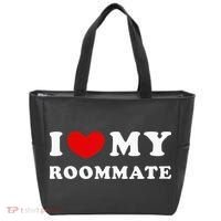 I Love My Roommate I Heart My Roommate Tote Bag thumb 0