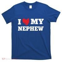 I Love My Nephew Favorite Family Member Valentines Nevvy Cute Gift T-Shirt thumb 0