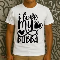 I Love My Bubba Gift For Dad Fathers Day T-Shirt thumb 3