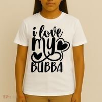 I Love My Bubba Gift For Dad Fathers Day T-Shirt thumb 4