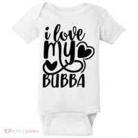 I Love My Bubba Gift For Dad Fathers Day Baby Bodysuit thumb 0