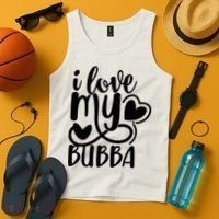 I Love My Bubba Gift For Dad Fathers Day Tank Top thumb 4